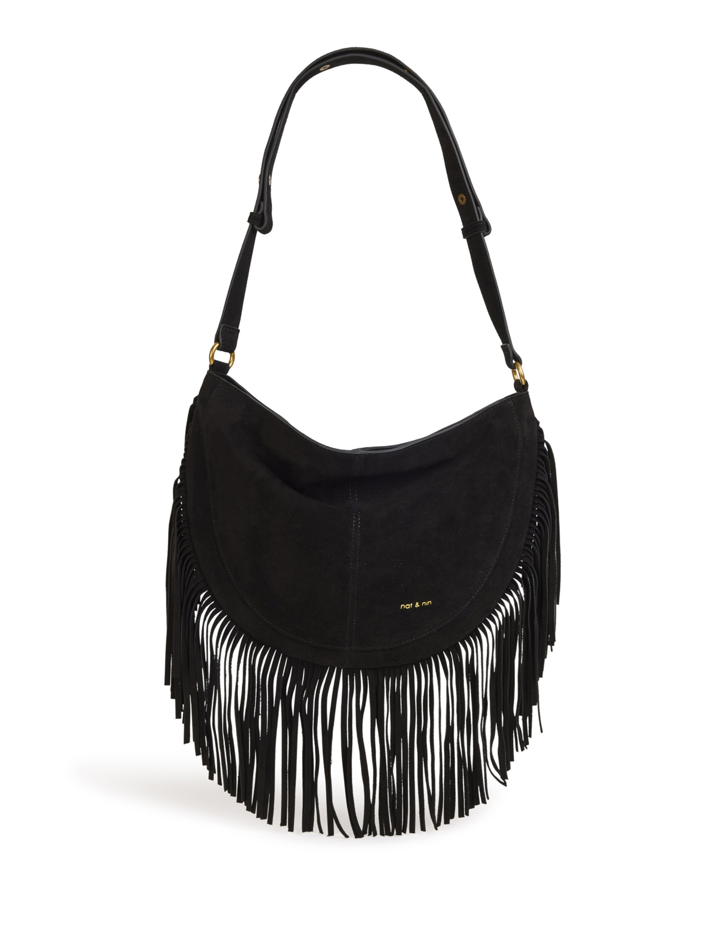 Nat&Nin Τσάντα χειρός σε μαύρο: μπροστά