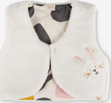 SIGIKID Weste 'Sherpa-Fleece Weste Schneehase' in Weiß: Vorderseite