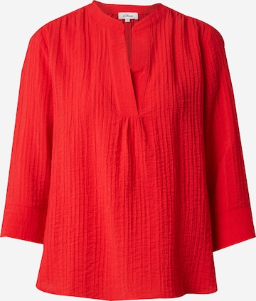 Chemisier s.Oliver en rouge : devant