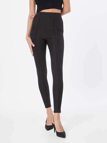 River Island Skinny Παντελόνι σε μαύρο: μπροστά