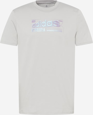 ADIDAS SPORTSWEAR Performance Shirt 'Color Shift Gaming Linear Graphic' in Grey: front