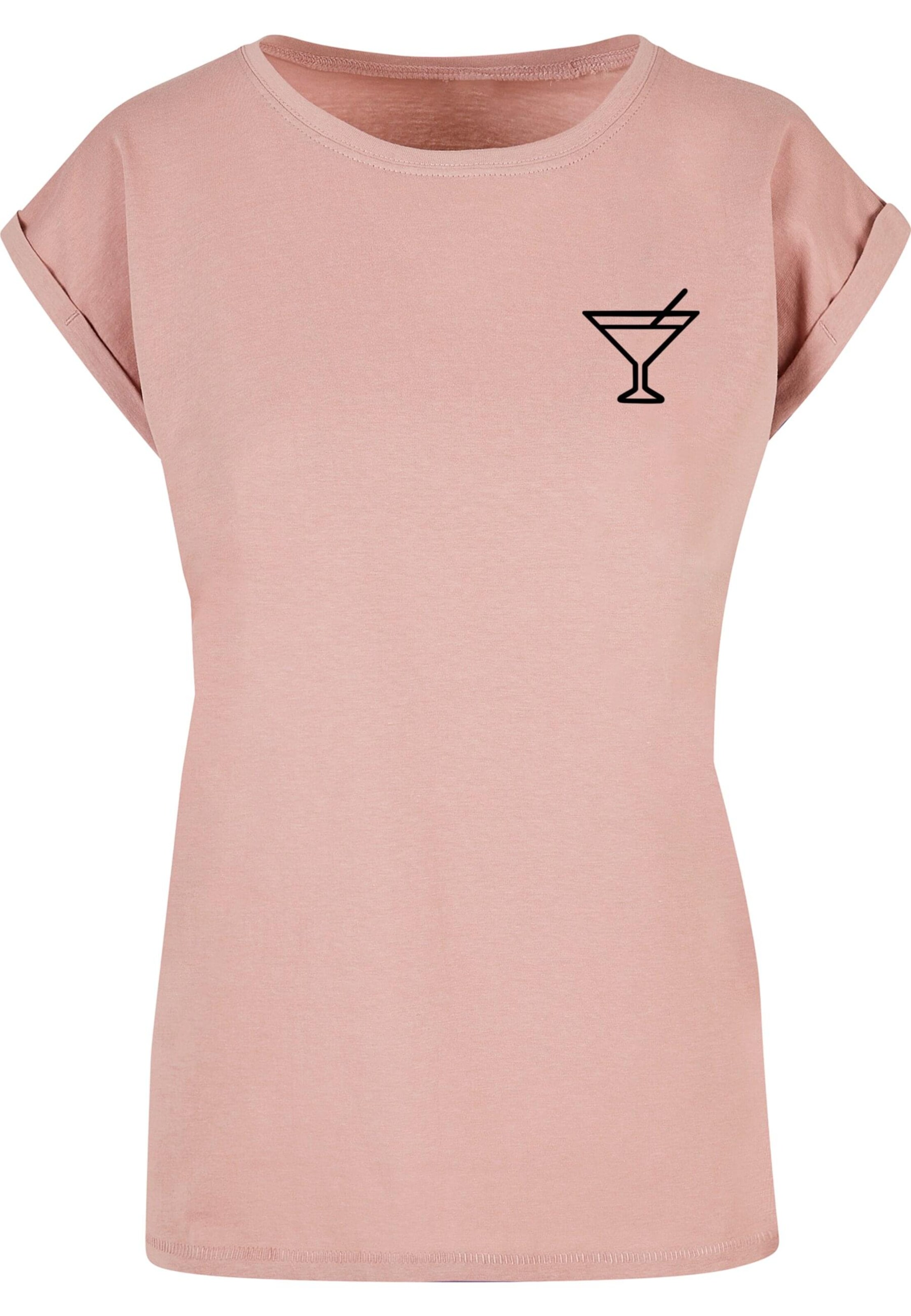 Maglietta 'Summer - Cocktail' di Merchcode in rosa: frontale