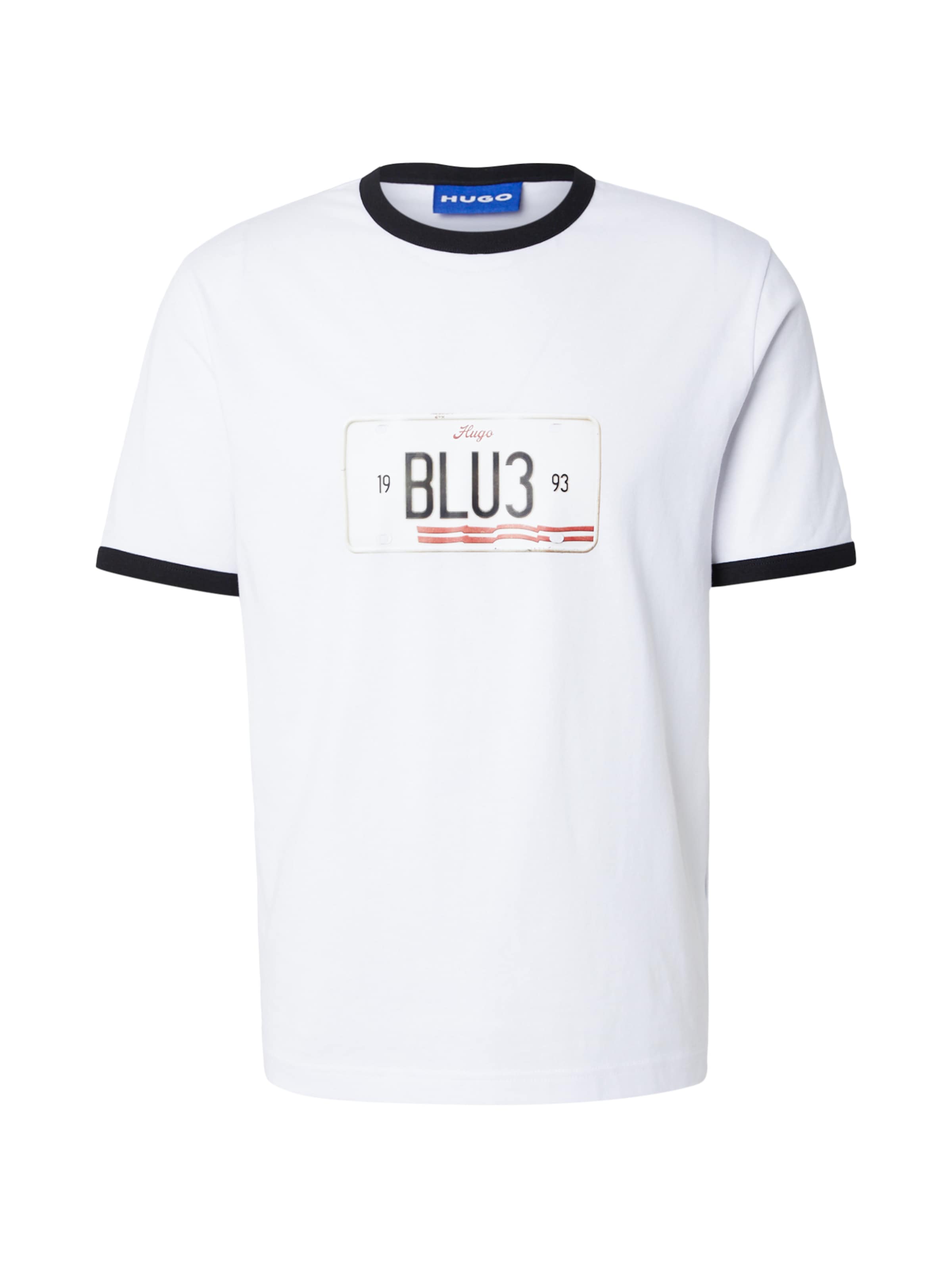 T-Shirt 'Nurangler' HUGO en blanc : devant