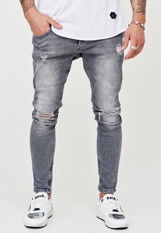 behype Slim fit Jeans 'SPIKE' in Grey: front