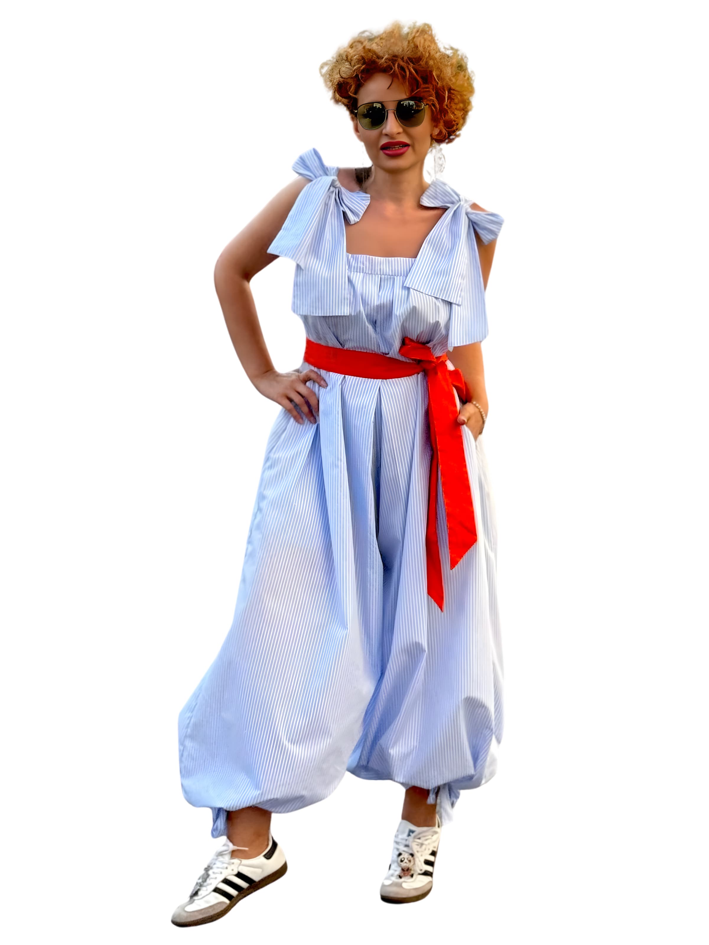 IUnique Jumpsuit 'Transforma' in Blau: Vorderseite