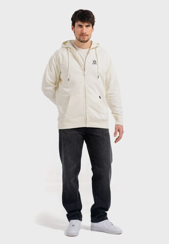 Oldskull Sweatjacke 'Basic Oldskull 25' in Weiß