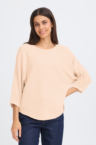 Fransa Sweater in Beige: front