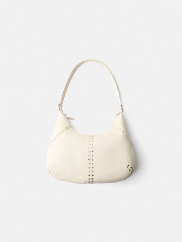 Borsa a mano di Bershka in beige: frontale