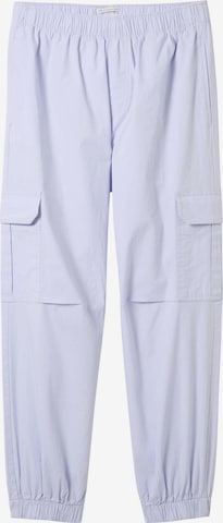 TOM TAILOR Tapered Broek in Lila: voorkant