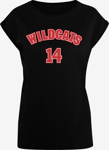 T-shirt 'Disney High School Musical Wildcats 14' F4NT4STIC en noir : devant