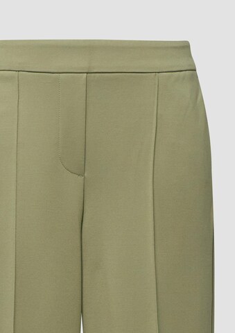 Regular Pantalon à plis s.Oliver en vert