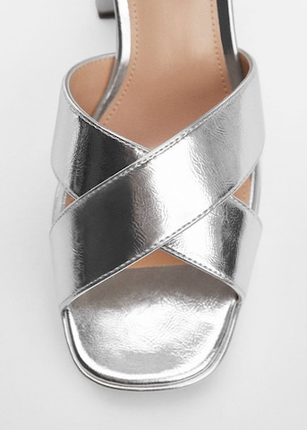 MANGO TEEN Sandale 'Julieta' in Silber
