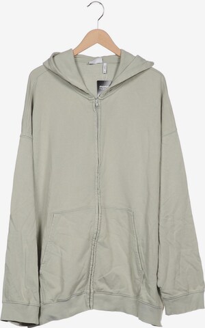 WEEKDAY Sweatshirt & Zip-Up Hoodie in XL in Green: front