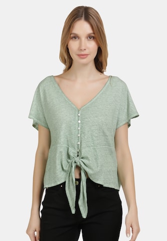 DreiMaster Vintage Bluse in Grün: Vorderseite
