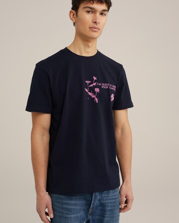T-Shirt WE Fashion en bleu : devant