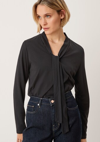 s.Oliver Blouse in Zwart: voorkant