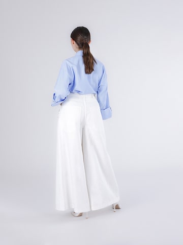 Wide leg Jeans di CAFè NOIR in bianco