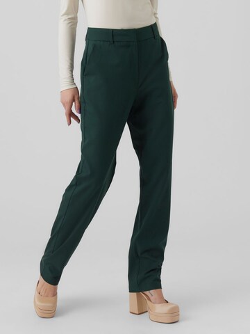 Loosefit Pantalon 'ZELDA' VERO MODA en vert : devant