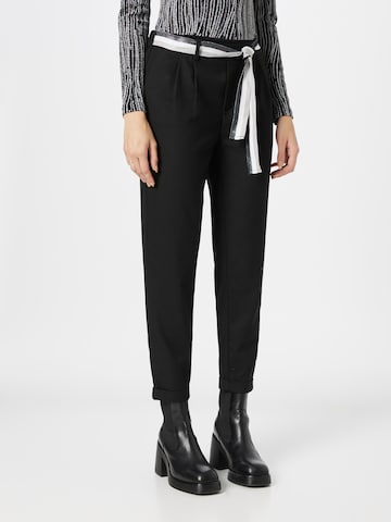 ONLY Pleat-Front Pants 'RITA' in Black: front