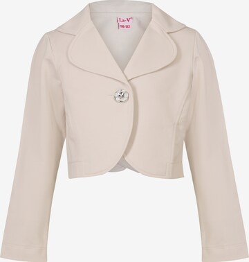 La V Bodywarmer 'Vest met klassie kraag' in Beige: voorkant