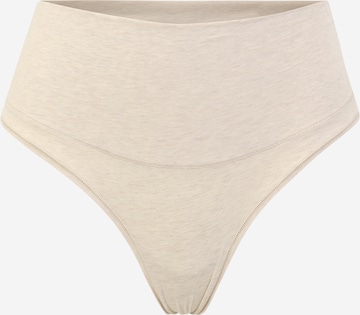SPANX Thong in Beige: front