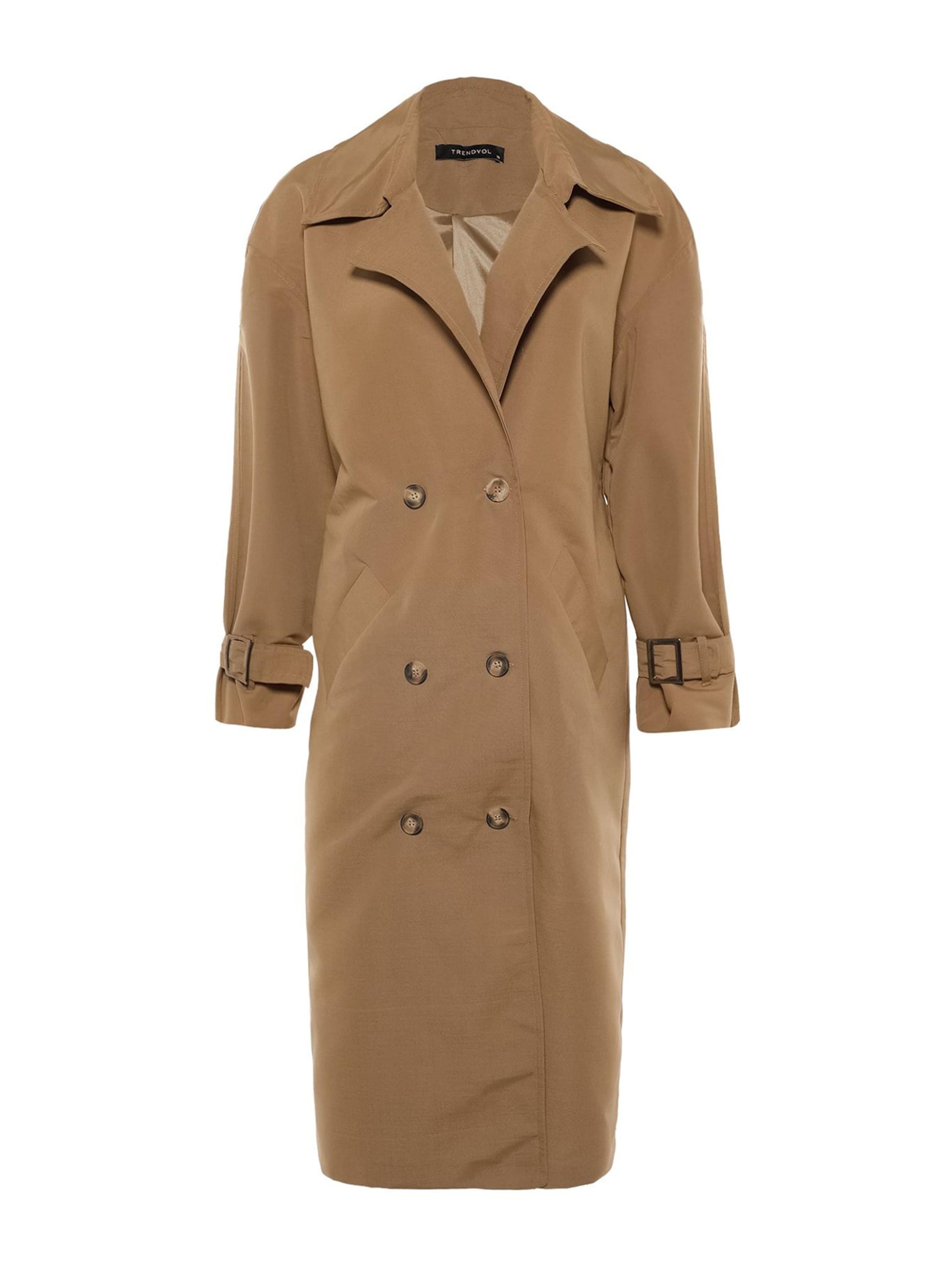 Trendyol Átmeneti kabátok - barna: elől