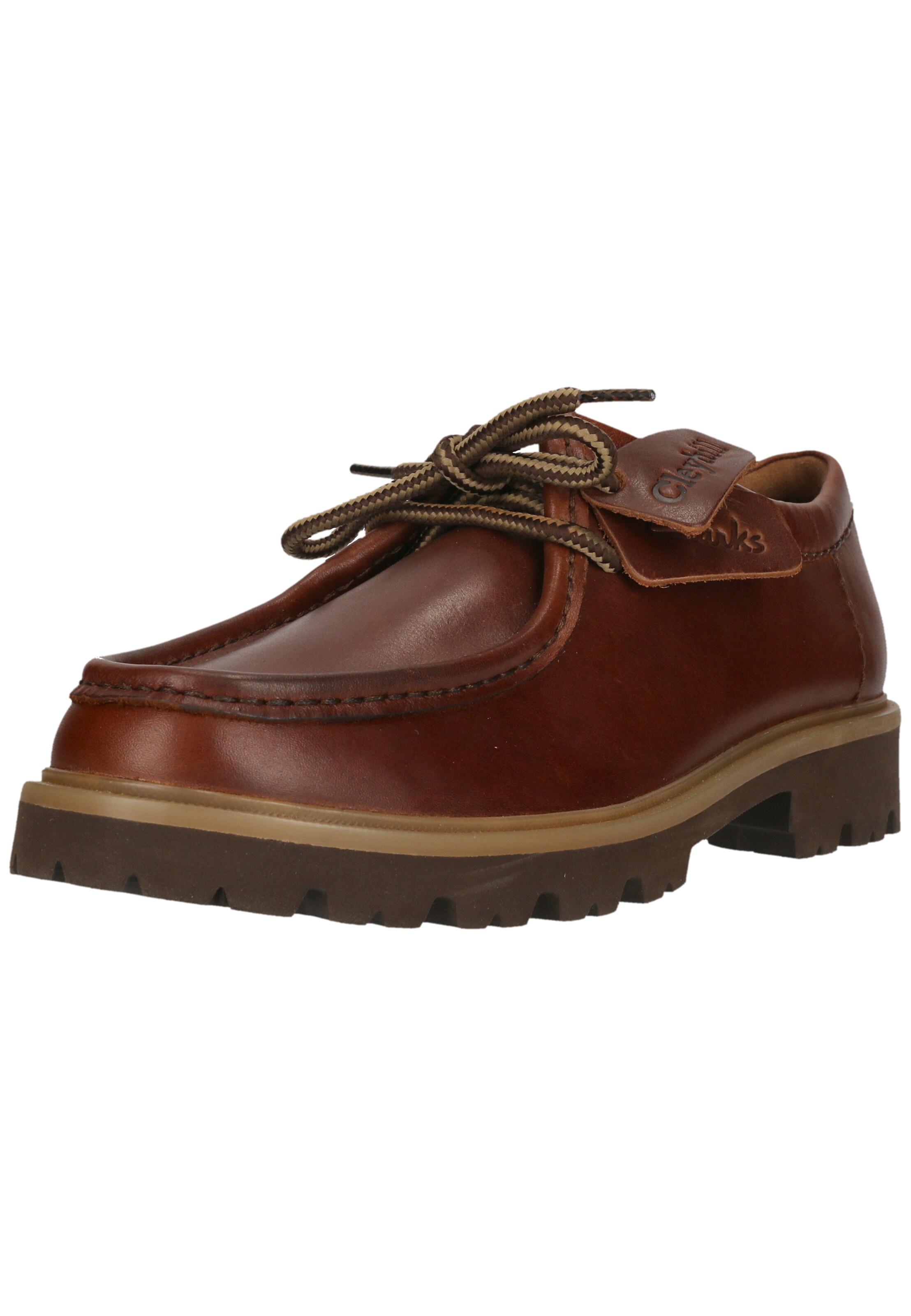 CLARKS Veterschoen 'Cleyhill Seam' in Bruin: voorkant