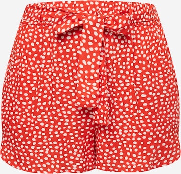 PIECES Curve Loosefit Shorts 'Nya' in Rot: predná strana