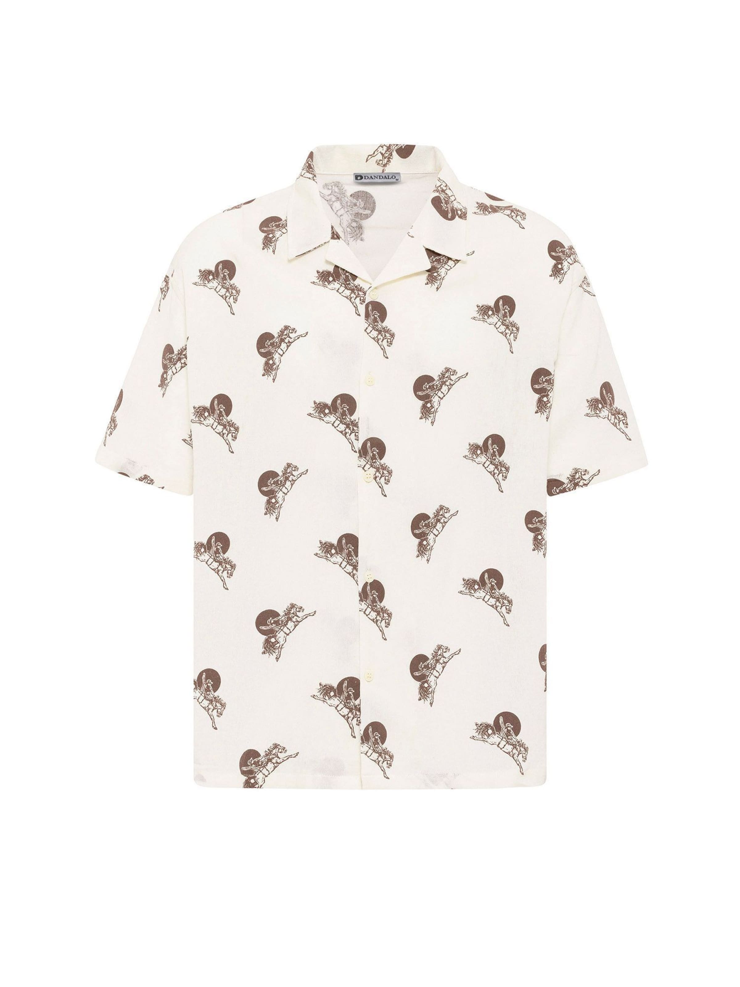 Fit confort Chemise Dandalo en beige : devant