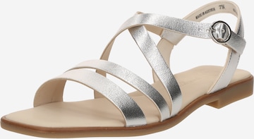 Paul Green Sandalen met riem in Zilver: voorkant