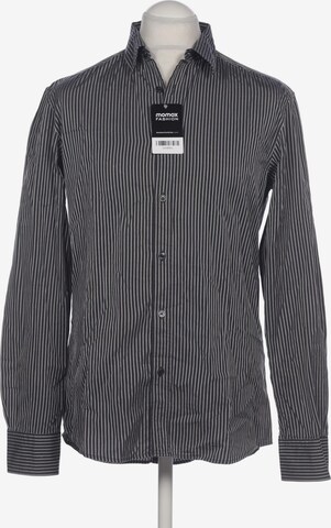 Zegna Button Up Shirt in L in Black: front