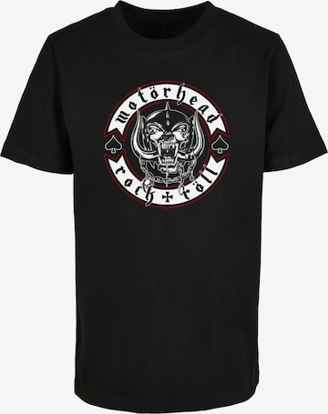 Merchcode Shirt 'Motorhead - Biker Badge' in Zwart: voorkant