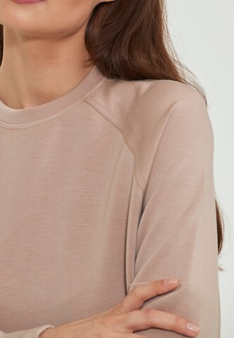 Athlecia Athletic Sweatshirt 'Jacey' in Beige