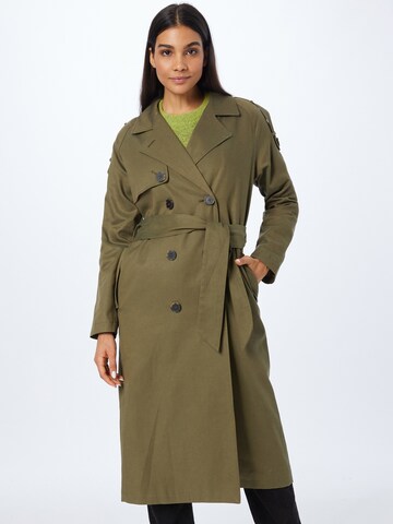 SELECTED FEMME Between-Seasons Coat 'BREN' in Green: front