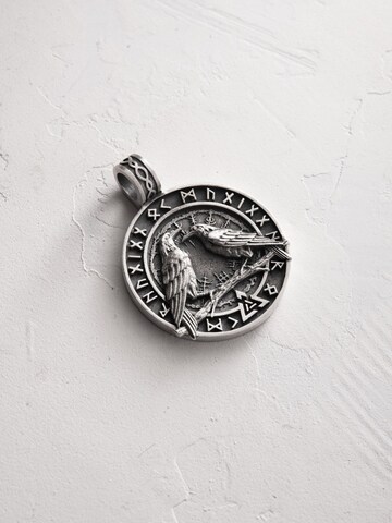 Brelocuri 'ODIN'S RAVENS. RUNES. VALKNUT' de la REYTEL pe argintiu