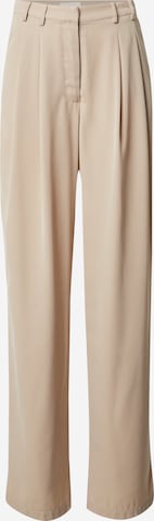 LeGer by Lena GerckeLoosefit Hlače s naborima 'Kora' - bež boja: prednji dio