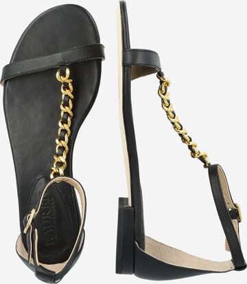 Lauren Ralph Lauren Sandalen met riem 'ELISE' in Zwart