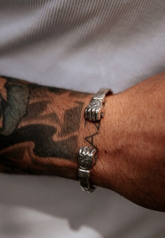 Bracelet 'Live Free' Haze&Glory en argent : devant