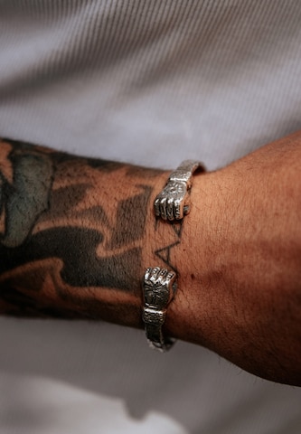 Haze&Glory Armband 'Live Free' in Zilver: voorkant