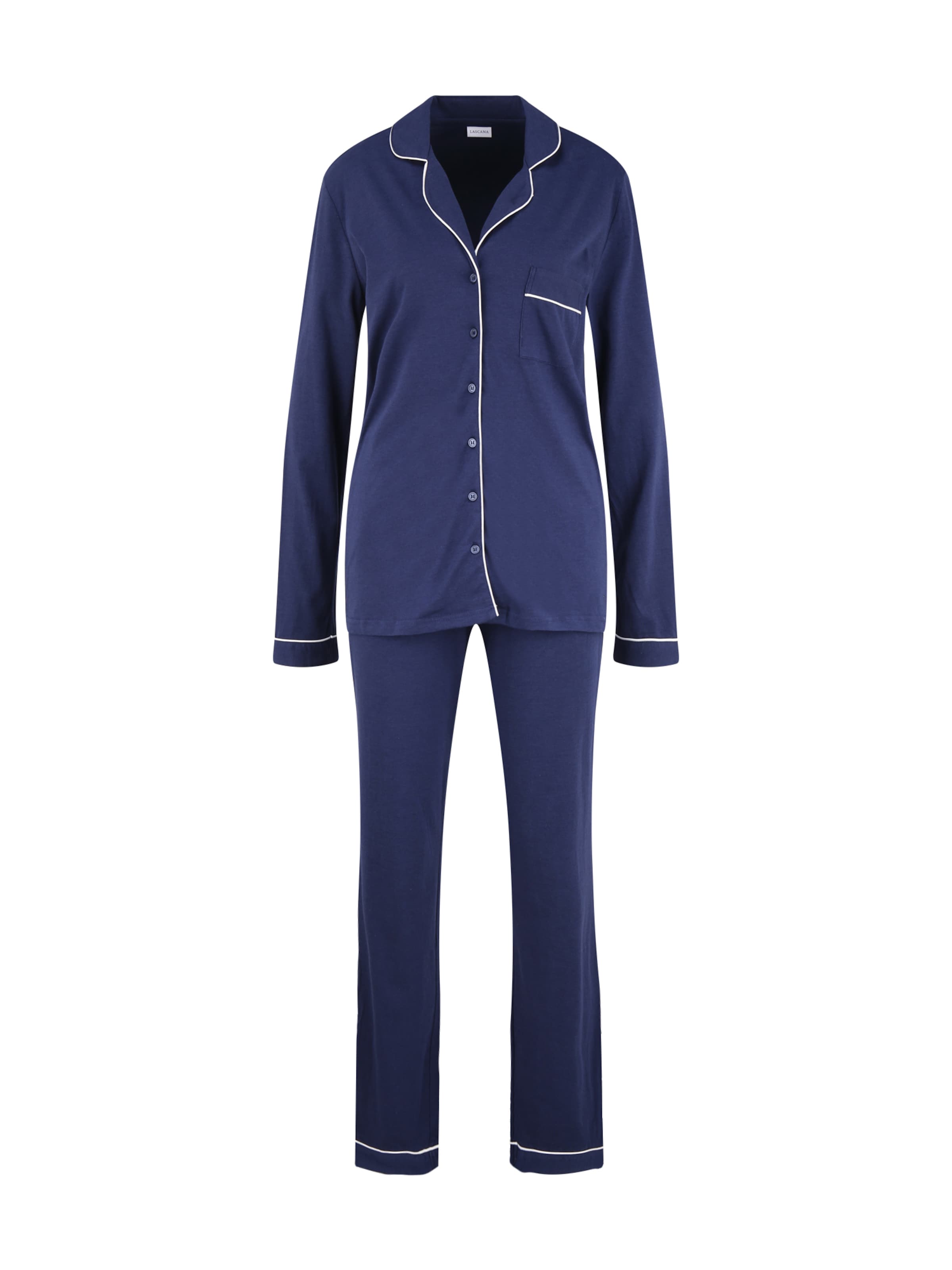 LASCANA Πιτζάμα σε μπλε: μπροστά