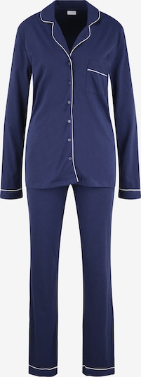 LASCANA Pyjama en bleu marine / blanc, Vue avec produit