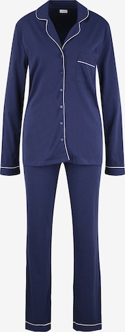 LASCANA Pyjama in Blauw: voorkant