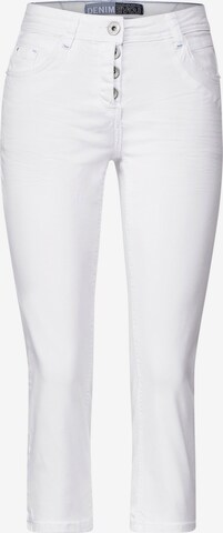 CECIL Skinny Broek 'Scarlett' in Wit: voorkant