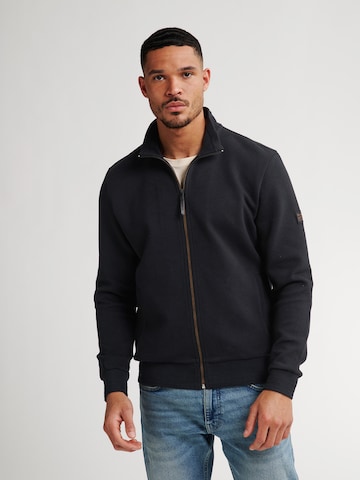 Petrol Industries Sweatvest 'Bighorn' in Zwart: voorkant