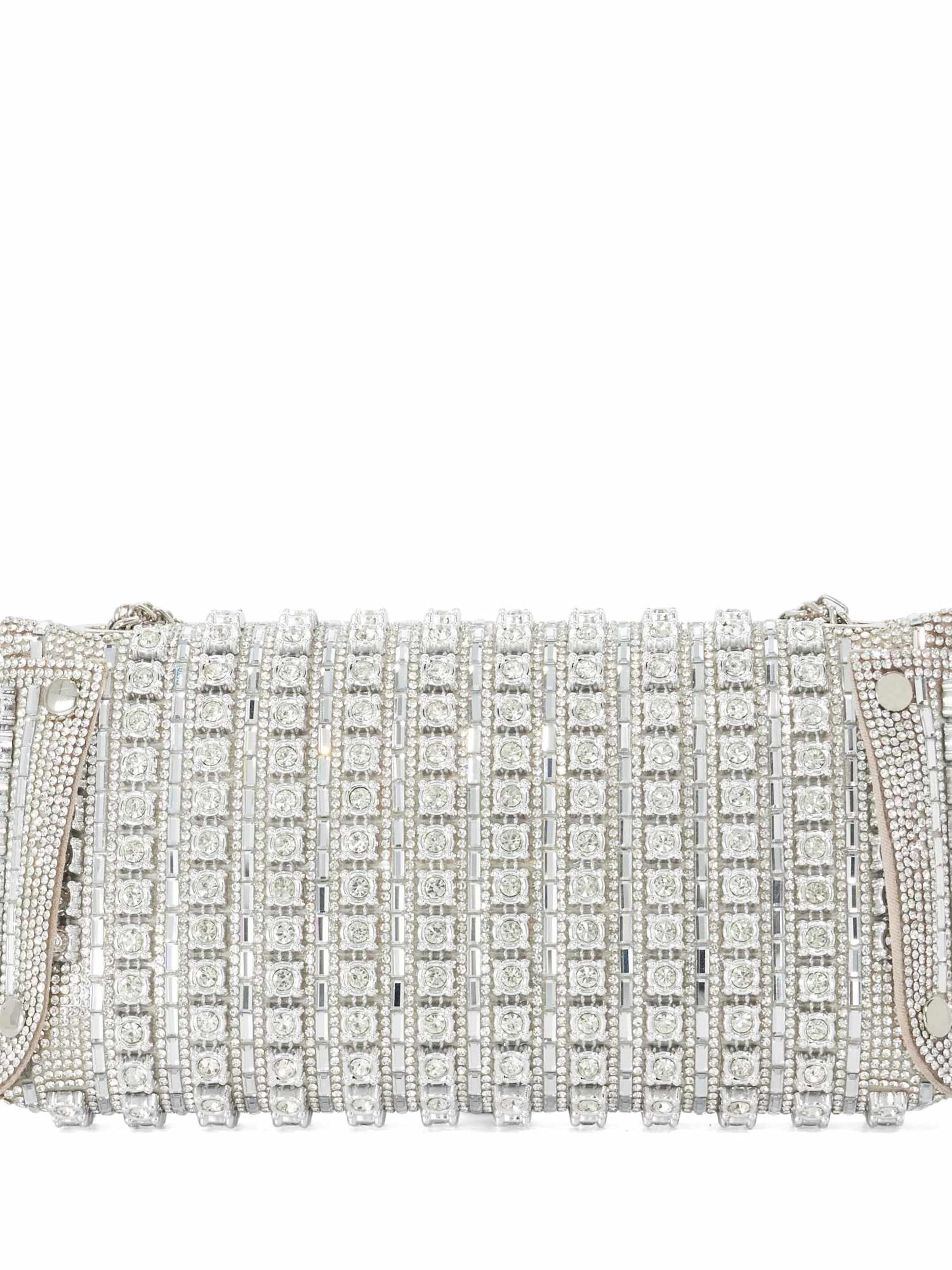 Dune LONDON Clutch 'Elabourate' in Zilver