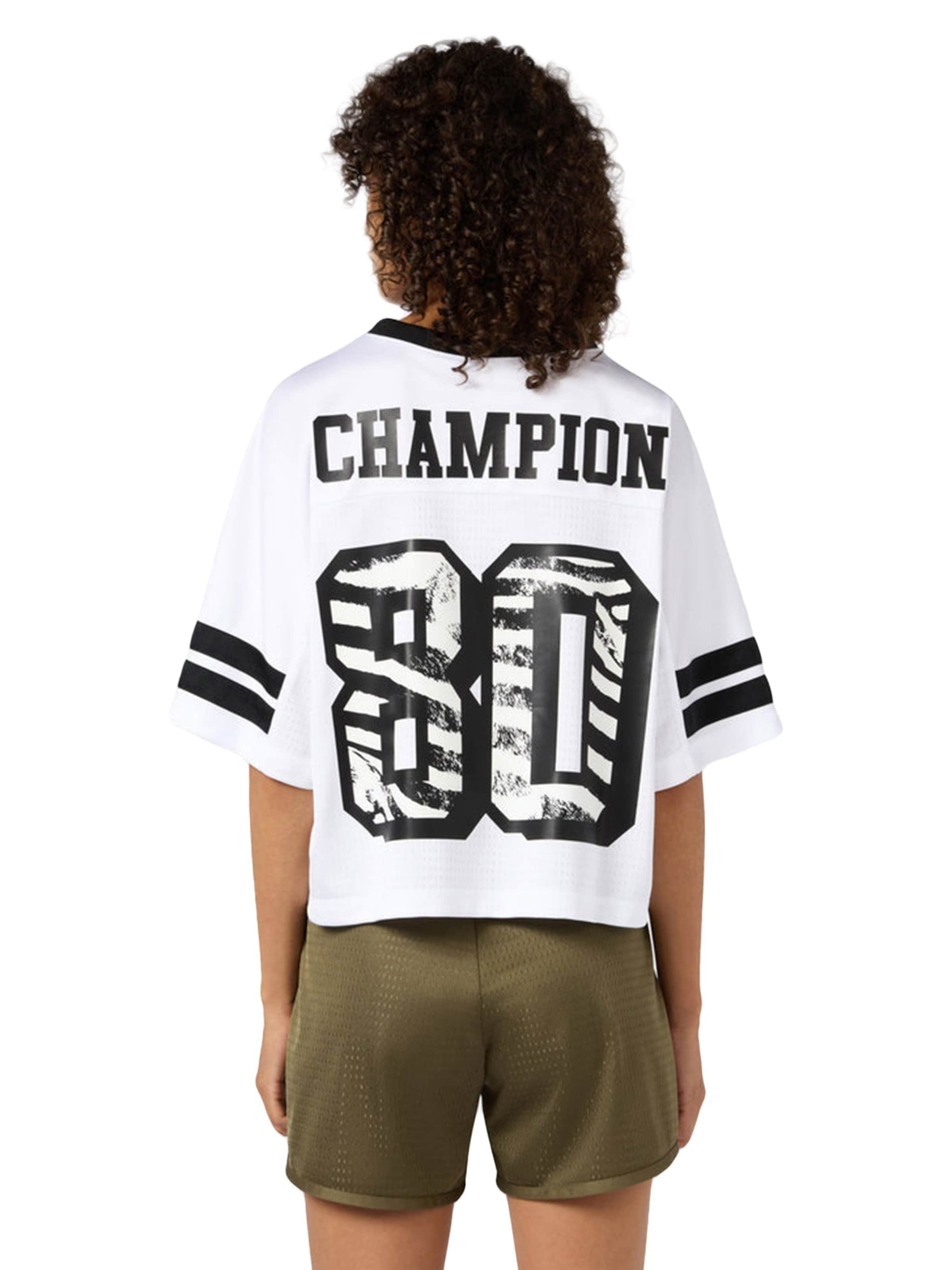 Champion Shirt 'V-NECK T-SHIRT WHITE' in Wit