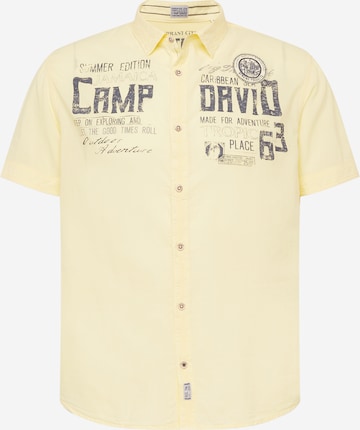 Chemise CAMP DAVID en jaune : devant