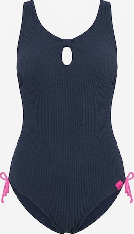 LAURASØN Badpak in Blauw: voorkant