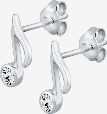 Boucles d'oreilles 'Note' ELLI en argent : devant