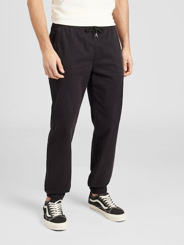 JOHN DEVIN Tapered Broek in Zwart: voorkant